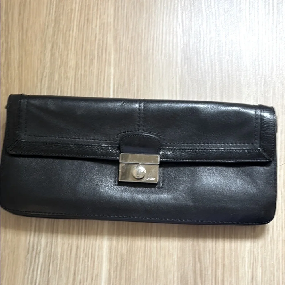 Coach‎ Black Leather clutch/hand bag